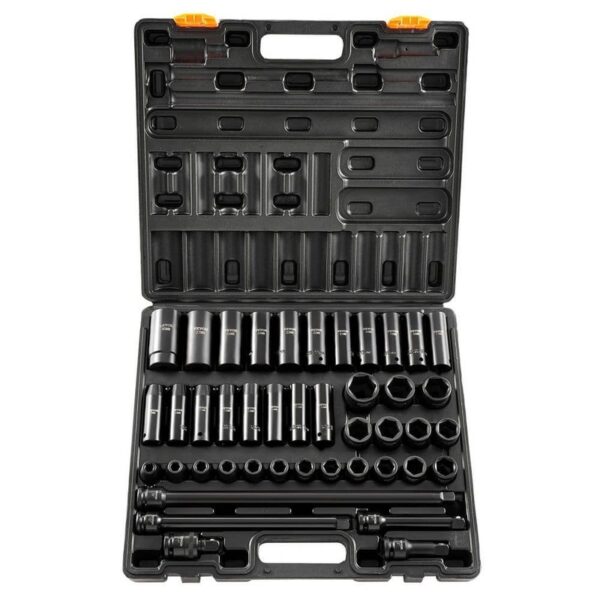 SKYSHALO Impact Socket Set 1/2 in. 43 Piece Impact Sockets, Standard Socket