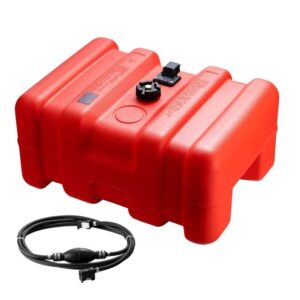SKYSHALO Marine Fuel Tank, 14.53 gal., Portable Boat Fuel Gas Tank for Outboard