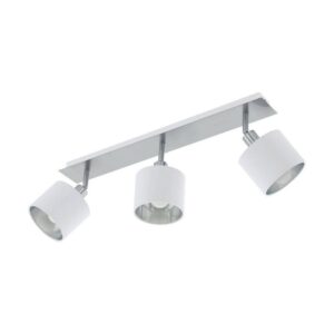 Eglo Valbiano 1 ft. 3-Light Satin Nickel Fixed Track Lighting Kit