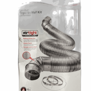 8 ft. Complete Airtight Semi-Rigid Dryer Vent Hook Up Kit for 4" Duct NO CLAMPS