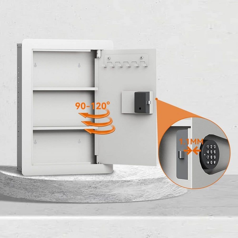 WRIGHTMASTER 0.73 Cu Ft Steel Fire Resistant Wall Safe Combination Lock - Image 6