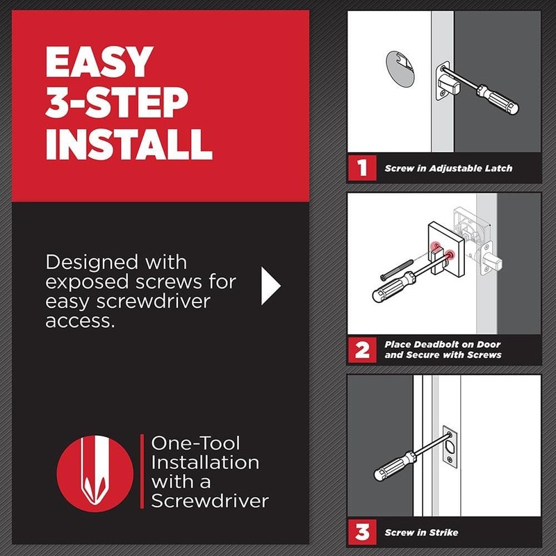 Kwikset San Clemente Satin Nickel Single Cylinder Rectangle Deadbolt Featuring - Image 4