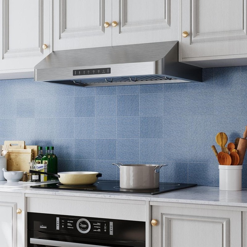 VIKIO PRO 36" 600 CFM Ducted Under Cabinet Range Hood Stainless Steel Dual Motor - Image 2