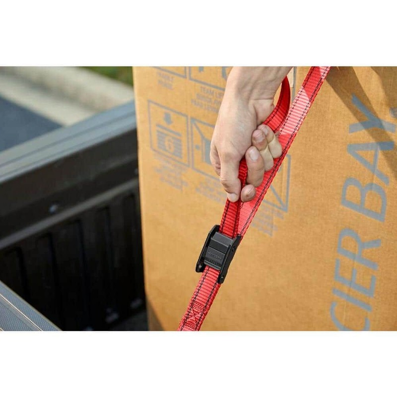 Husky 10 ft. x 1 in. Cam Buckle Tie-Down Straps with S-Hook (4-Pack) - Image 3