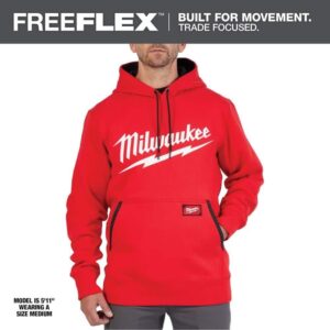 Milwaukee Men's X-Large Red Midweight Long-Sleeve Pullover Hoodie