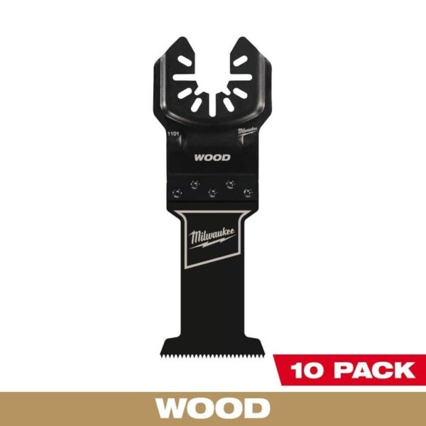 Milwaukee 1-3/8" Steel Universal Cutting Multi-Tool Oscillating Blade (10-Pack)