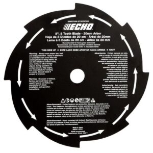 ECHO 8 in. 8-Tooth Grass and Weed Blade (20 mm)