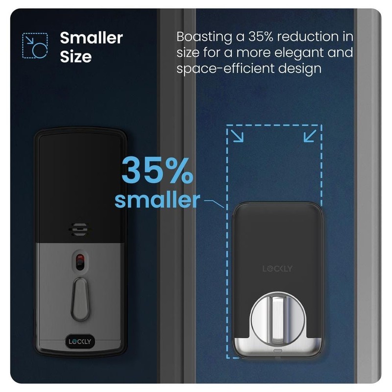 Lockly Pin Genie Pro Satin Nickel WiFi Smart Deadbolt Apple Home Key Siri Alexa - Image 8