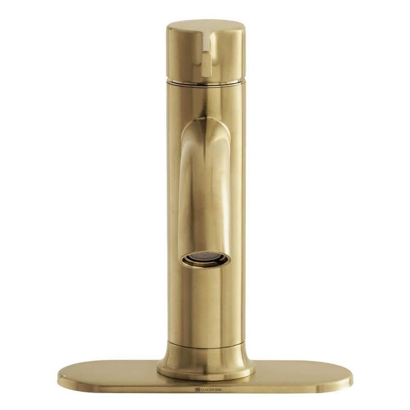 Glacier Bay Ryden Single Hole Single-Handle Bathroom Faucet in Brushed Gold - Image 3