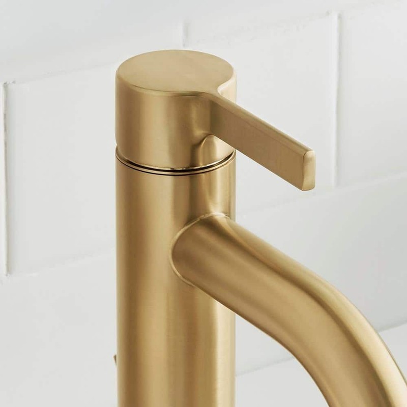 Glacier Bay Ryden Single Hole Single-Handle Bathroom Faucet in Brushed Gold - Image 5