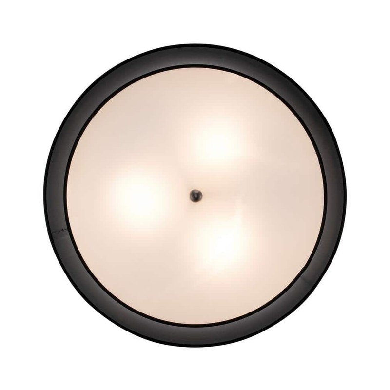 Bel Air Lighting Schiffer 18" 3-Light Brushed Nickel Pendant Light Black Shade - Image 5