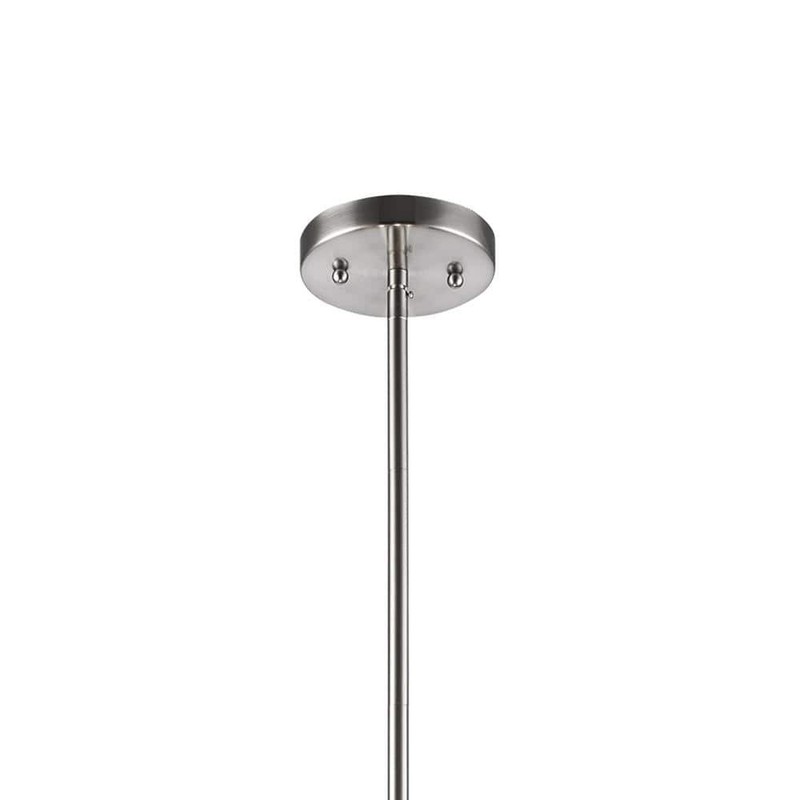 Bel Air Lighting Schiffer 18" 3-Light Brushed Nickel Pendant Light Black Shade - Image 9