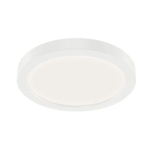 KICHLER Ara 7" Round LED Canless Recessed Light 3000K Ultra Thin White (1-Pack)
