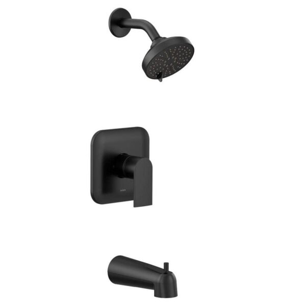 MOEN Genta LX M-CORE 2-Series Eco 1-Handle Tub Shower Trim Matte Black No Valve