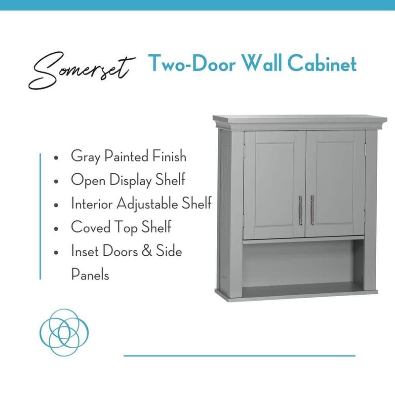 RiverRidge Home 22.88" W x 24.81" H x 7.88" D Bathroom Storage Wall Cabinet - Image 4