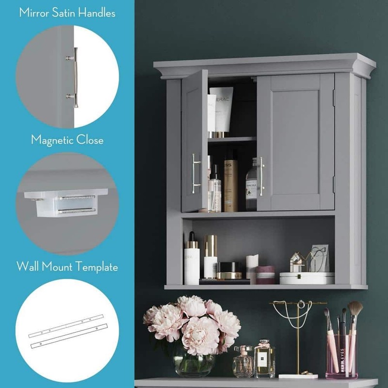 RiverRidge Home 22.88" W x 24.81" H x 7.88" D Bathroom Storage Wall Cabinet - Image 5