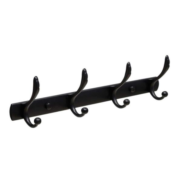 MODONA Large 4-Pronged Robe and Towel Hook in Rubbed Bronze