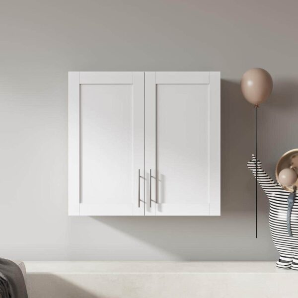 Tileon 31.5x11.8x29.9in White Bathroom Storage Wall Cabinet Stackable Mounted