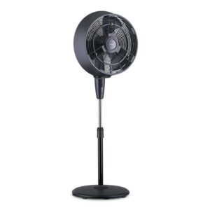 NewAir 18 in. 3-Speed Wide-Angle Oscillating Outdoor Misting Fan and Pedestal