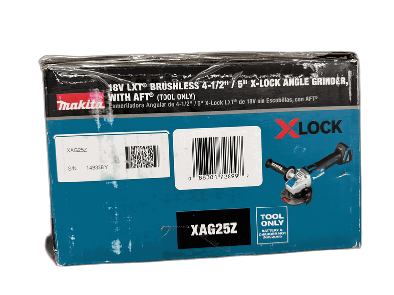 Makita 18V LXT Brushless X-LOCK Angle Grinder 4-1/2 in 5 in AFT Tool Only - Image 11