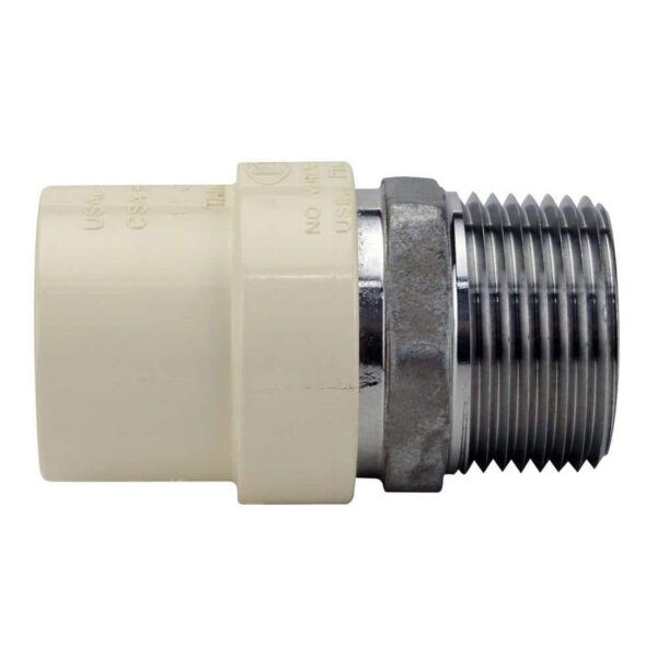 Apollo 1 in. x 1 in. CPVC CTS Slip Stainless Steel MNPT Adapter