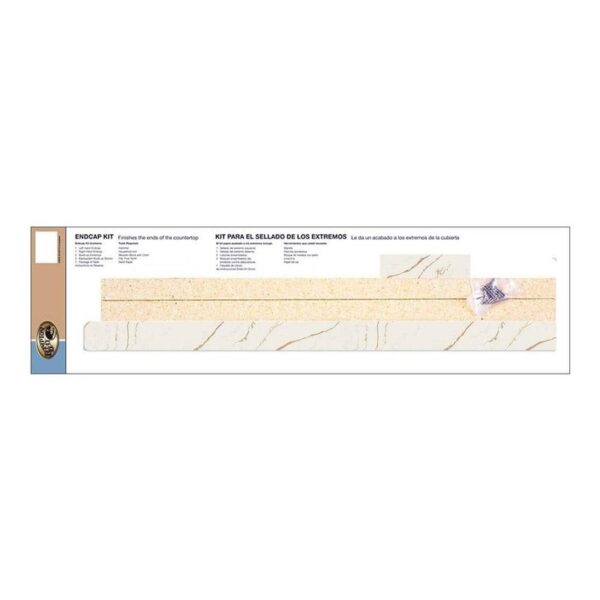 Hampton Bay Oro Quartz End Cap Kit with Ora Eased Edge with Loose Backsplash