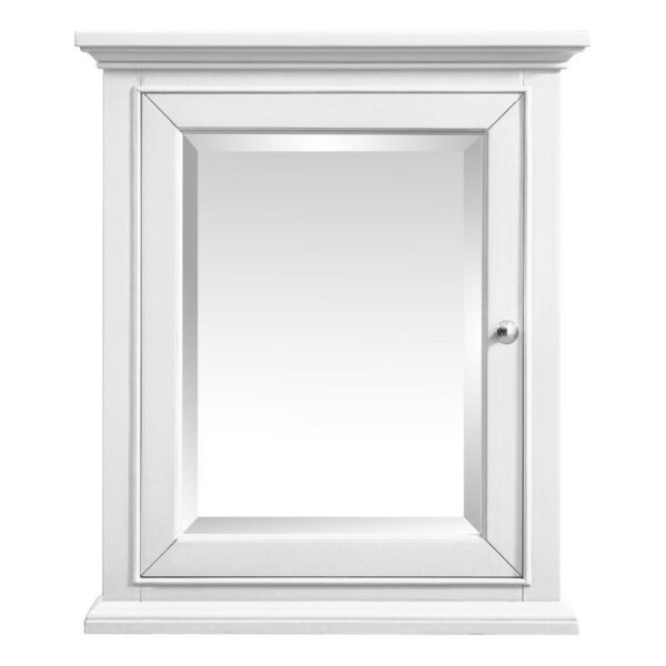 Home Decorators Windlowe 24"x28" Rectangular Wood Framed Bathroom Vanity Mirror