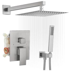 BWE Single-Handle 2-Spray Shower Faucet 2.5 GPM w/ Pressure Balance Valve BN