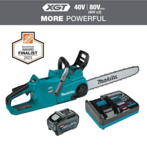 Makita XGT 18" 40V max Brushless Electric Cordless Battery Chainsaw Kit (5.0Ah)