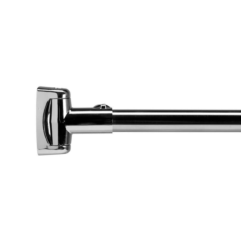Croydex 42 in. - 72-7/8 in. Premium Telescopic Curved Rod in Chrome - Image 2