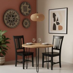 International Concepts San Remo Black Wood Dining Chair (Set of 2)
