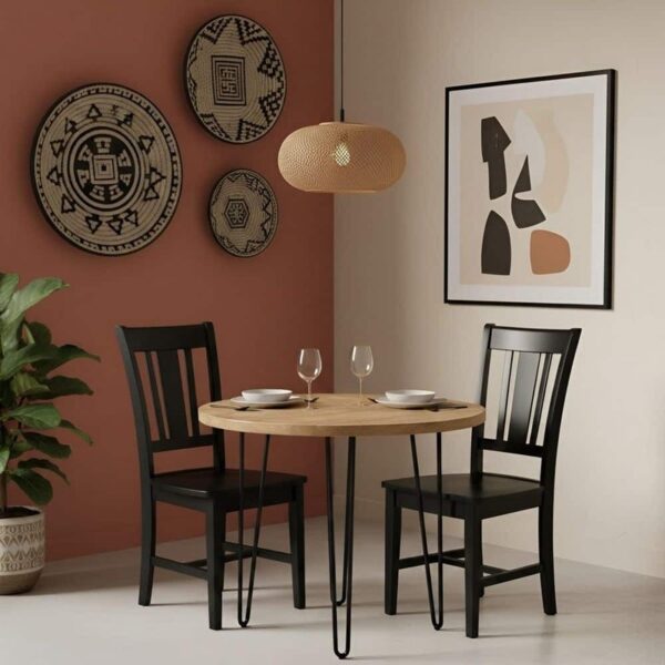 International Concepts San Remo Black Wood Dining Chair (Set of 2)