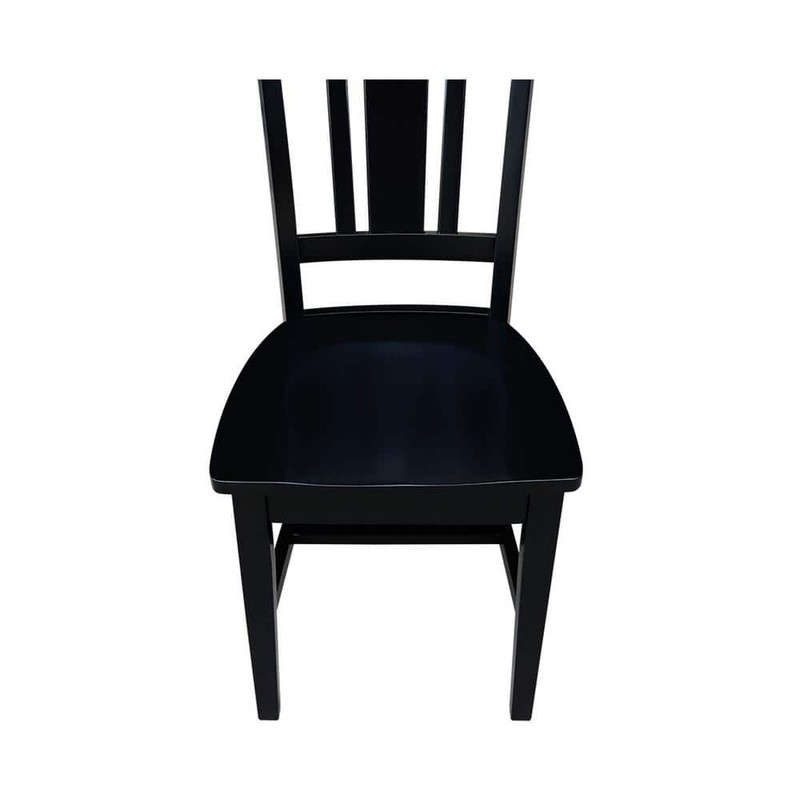International Concepts San Remo Black Wood Dining Chair (Set of 2) - Image 4