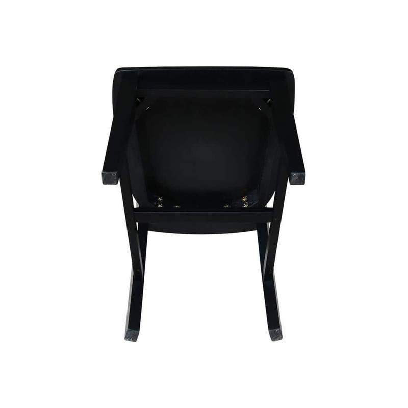 International Concepts San Remo Black Wood Dining Chair (Set of 2) - Image 5