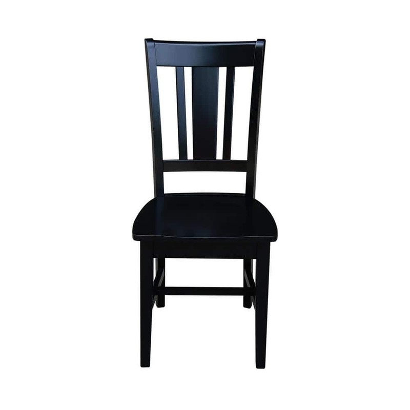 International Concepts San Remo Black Wood Dining Chair (Set of 2) - Image 8