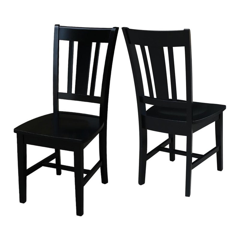 International Concepts San Remo Black Wood Dining Chair (Set of 2) - Image 10