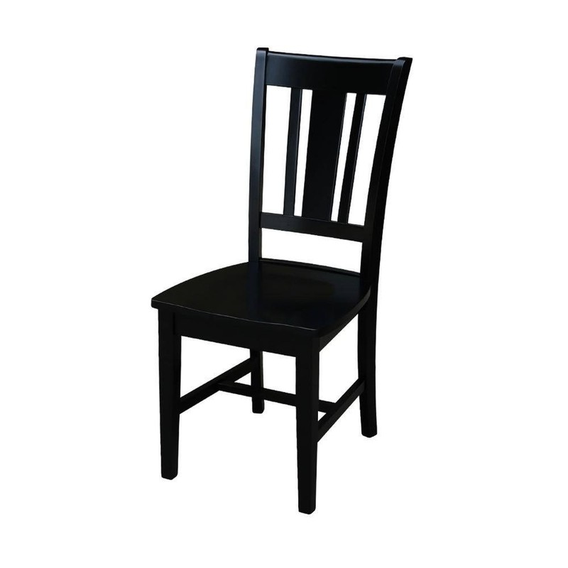International Concepts San Remo Black Wood Dining Chair (Set of 2) - Image 11