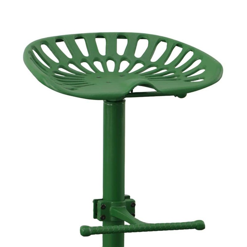 Carolina Chair & Table Tractor Seat Adjustable Height Green Bar Stool - Image 6
