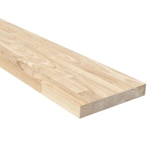 HARDWOOD 10 in. W x 24 in. D Unfinished Hevea Floating Decorative Wall Shelf