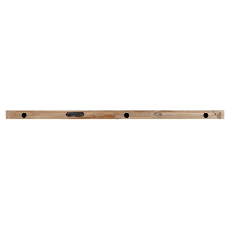 HARDWOOD 10 in. W x 24 in. D Unfinished Hevea Floating Decorative Wall Shelf - Image 9