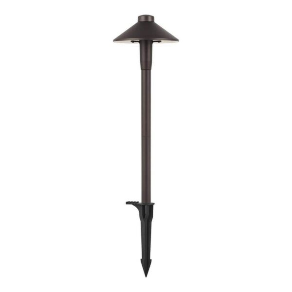 Hampton Bay Clyde Park Bronze LED Low Voltage Path Light 210 Lumen Weather