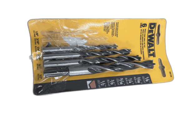 DEWALT High Speed Steel Brad-Point Drill Bit Set (4-Piece)