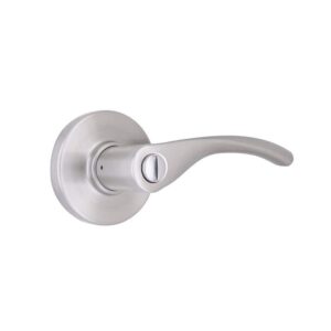 Home Decorators Collection Primrose Satin Nickel Privacy Bed/Bath Door Lever