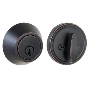 Defiant Aged Bronze Single Cylinder Deadbolt