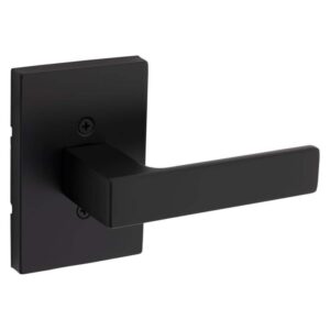 Kwikset Singapore Matte Black Reversible Rectangular Half Dummy Door Handle