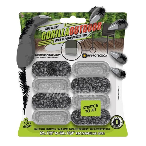 Gorilla Floor Protection Gorilla Outdoor Clear Sleeve Rect Small Pads