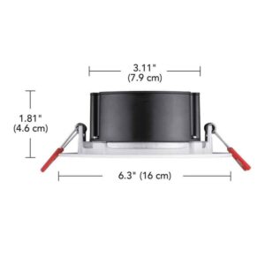 Commercial Electric Box 6 in Round  Canless Recessed White Soft White 5-Pack