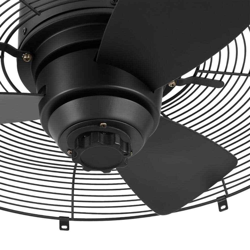 Hampton Bay Conyer 20 in. Indoor/Wet Outdoor 3-Speed Anywhere Fan Matte Black - Image 2