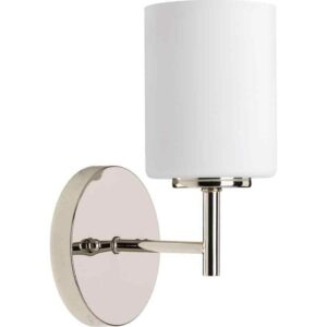 Progress Lighting Replay  5-1/4 in. 1-Light Polished Nickel Vanity Wall Light
