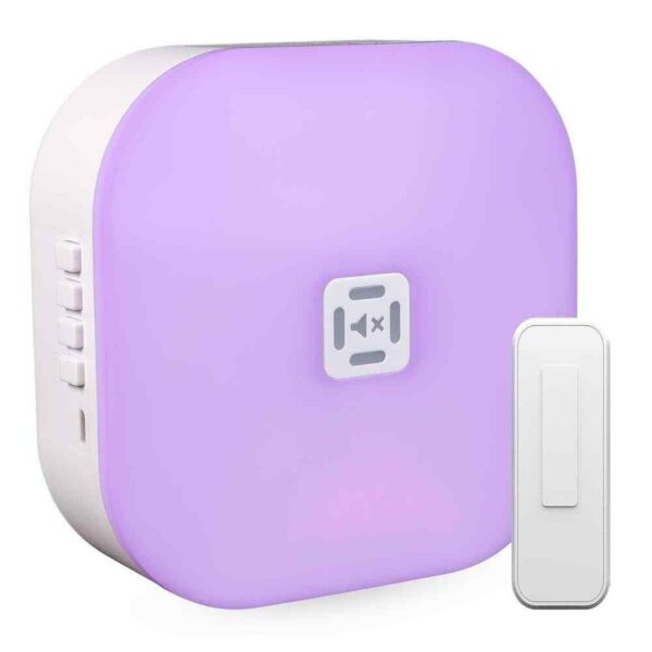 Defiant Wireless LED Illuminated Battery Operated Doorbell w/Wireless Push White